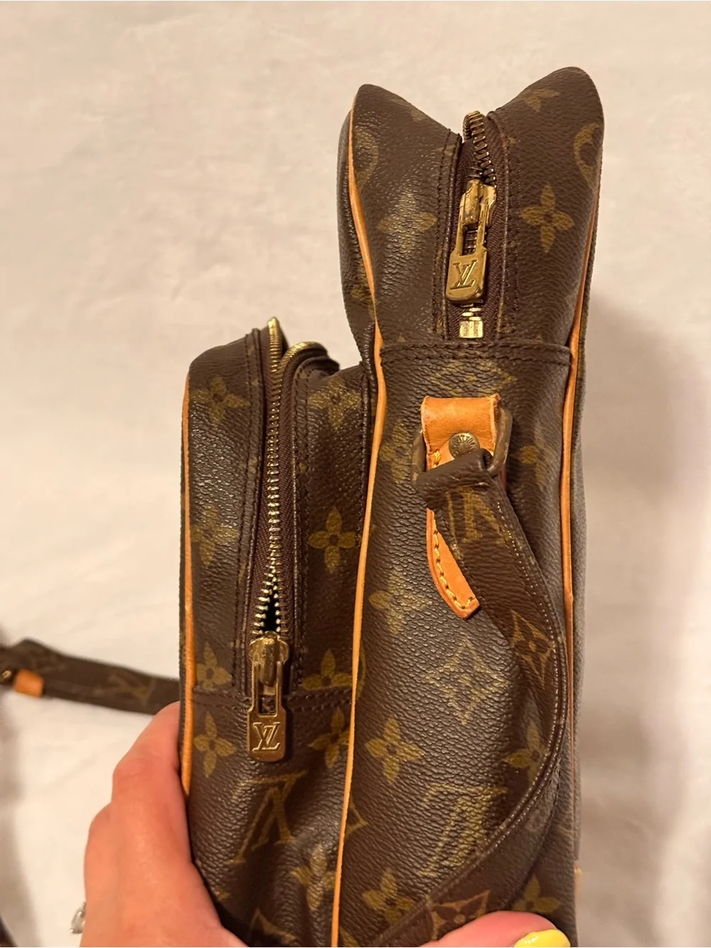 Louis Vuitton Amazone Shoulder Bag GM Brown Canvas 881 TH